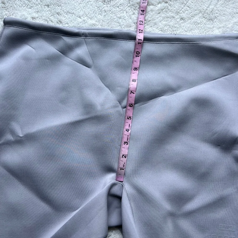 SKIMS Womens Sport Swim Mid Waist Short Chrome Grey SW-MWS-0053 Plus Size 4X NWT